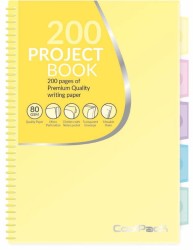 Coolpack  PASTEL  KOŁOZESZYT PP  B5 100 kartek kratka żółty (1)