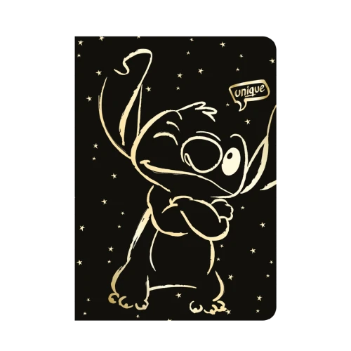 DISNEY GOLD - ZESZYT A5 / 32 K. KRATKA (m)- WZÓR 3 - STITCH /6/