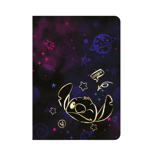DISNEY GOLD - ZESZYT A5 / 60 K. LINIA (m) - WZÓR 2 - STITCH /6/