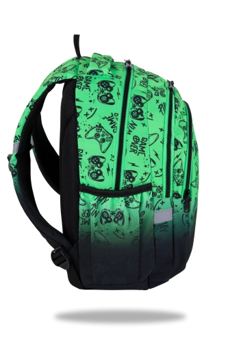 COOLPACK - JERRY - PLECAK SZKOLNY - GAME OVER GRADIENT GREEN