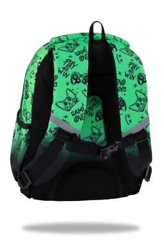 COOLPACK - JERRY - PLECAK SZKOLNY - GAME OVER GRADIENT GREEN