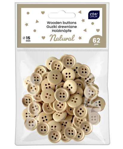 Interdruk Guziki naturalne 62szt