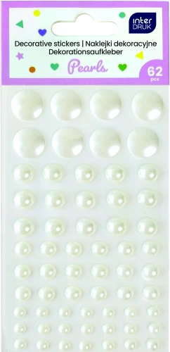 Interdruk Naklejki dekoracyjne 62szt. PEARLS