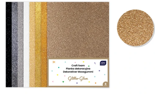 Interdruk Pianka dekoracyjna 8szt GLITTER GLAM