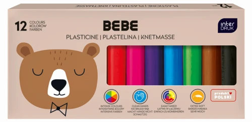Interdruk Plastelina 12 kol. BEBE Friends