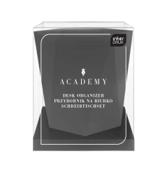 Interdruk Przybornik na biurko CZARNY Academy