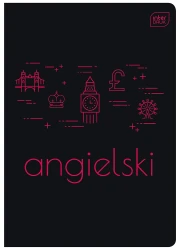 Interdruk Zeszyt A5 60 kartek w kratkę  M 70g UV Angielski
