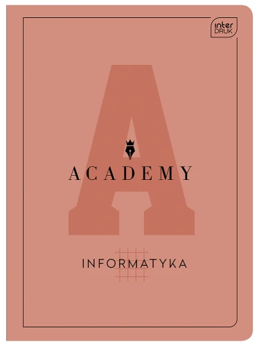 Interdruk Zeszyt A5 60 kartek w kratkę  M 90g Informatyka  Academy Hybrid