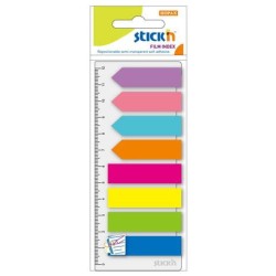 Hopax Zakładki Indeks  8 Kol Neon X 25 Szt  (Paski Strzałki) Linijka