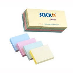 Hopax Notes Samoprz 38 X 51mm Mix 4 Kolory Pastelowe  12 Notesów Po 100 Kartek