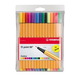 Cienkopis Point 88 10 5 Neon Etui 15 Sztuk  Stabilo 8815-1