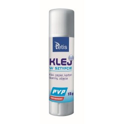 Tetis Klej W Sztyfcie Typu Pvp Bezbarwny 15 G