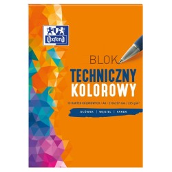 Blok techniczny Oxford A4 225g kolor 400093230