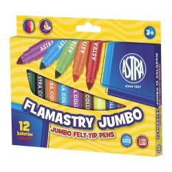 Flamastry Jumbo 12 Kolorów Astra 314110001