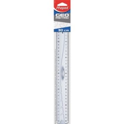 Linijka Geomtric 30 Cm Skala Obu Stronach Z Uchwytem Torebka  242130