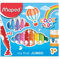 Flamastry Colorpeps Jumbo 12 Sztuk  846020