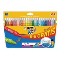 Flamastry 18+6 Kolorów Kid Couleur Bic