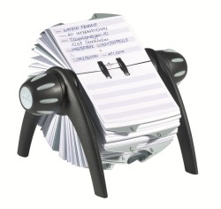 Durable Wizytownik Kartoteka Obrotowa Telindex Flip na 500 kart Czarny 241601