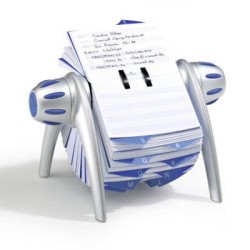 Durable Wizytownik Kartoteka Obrotowa Telindex Flip na 500 Kart Srebrny 241623