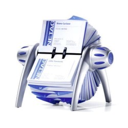 Durable Wizytownik Kartoteka Obrotowa Visifix Flip na 400wizytówek Srebrny 241723