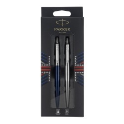 Parker Zestaw Jotter Długopis Royal  Niebieski Ct I Długopis Żelowy S Żelowy Steel Ct