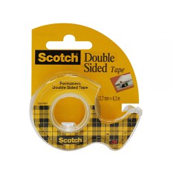 3M TAŚMA SCOTCH 136 DWUSTRONNA 12MMX6,3M Z PODAJNIKIEM 3M