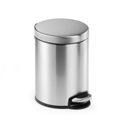 Durable Kosz Na Śmieci Okrągły Stainless Steel Z Pedałem 5 340123