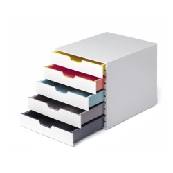 Durable Pojemnik Z Pięcioma Szufladami Variocolor Mix 762527