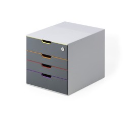 Durable Pojemnik Z 4 Szufladami Variocolor Safe Wielokolorowy