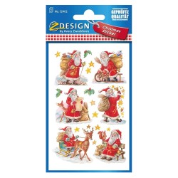 Avery Zweckform Naklejki Z-Design Błyszczące Mikołaje  52402