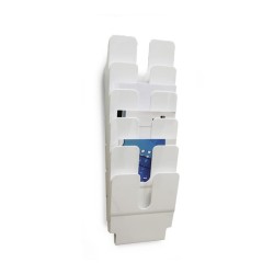 Durable Zestaw Sześciu Pojemników Na Dokumenty A4 Flexiplus Biały 1700008011