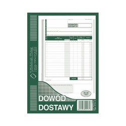 Michalczyk i Prokop Dowód Dostawy A5 315-3