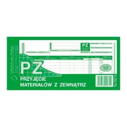 Michalczyk i Prokop Pz Przyjęcie Materiałów Z Zewnątrz 1/3 A4 352-8