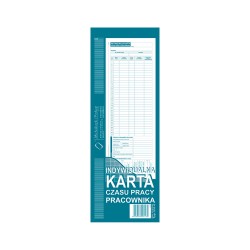 Michalczyk i Prokop Indywidualna Karta Czasu Pracy Pracownika 1/2 A4 531-0