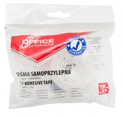 Taśma Biurowa Office Products, 19mm, 33m, Dyspenser, Transparentna