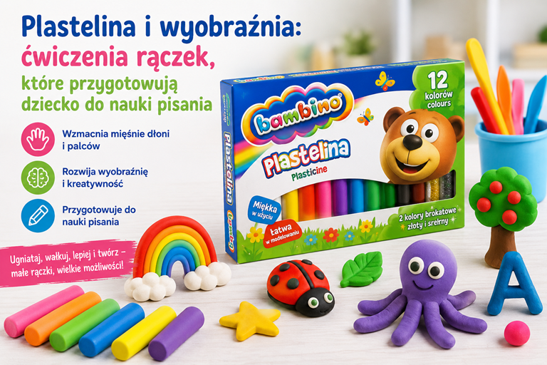 Plastelina i wyobraźnia: ćwiczenia rączek, które przygotowują dziecko do nauki pisania