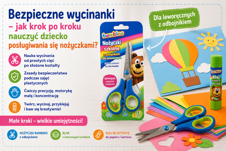 Bezpieczne wycinanki – jak krok po kroku nauczyć dziecko posługiwania się nożyczkami?